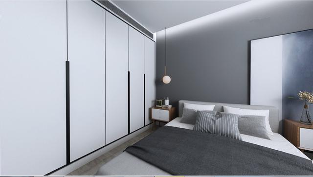 高档黑白灰将103平的三居室设计的高端大气上档次